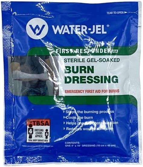 Amazon Waterjel Burn Dressing X Sterile Gel Soaked Packet