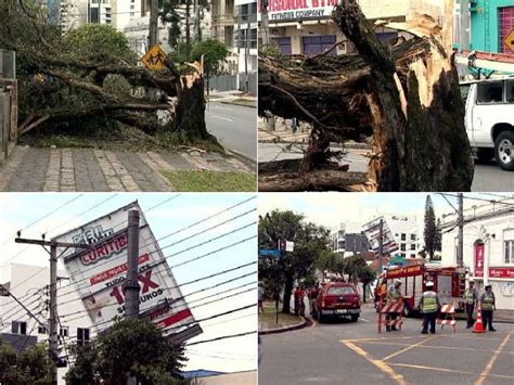 G1 Temporal Com Ventos Fortes Causa Estragos Em Bairros De Curitiba