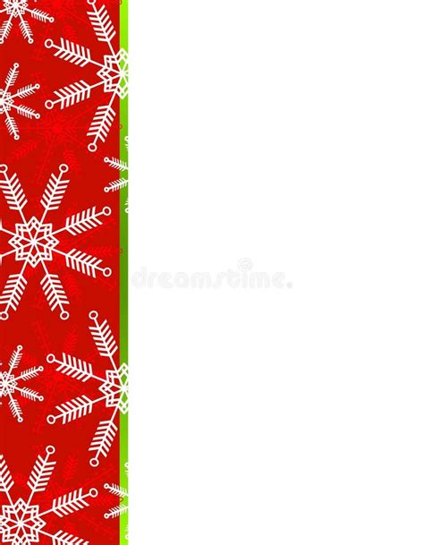 Snowflakes Christmas Border Stock Illustration - Illustration of single, page: 3550910