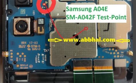 Samsung Galaxy A04e A042f M Isp Emmc Pinout Test Point Otosection