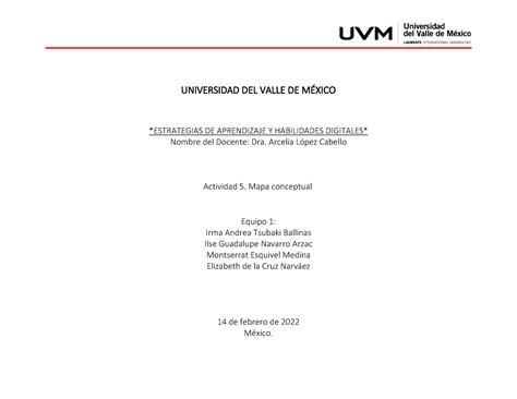 ACTIVIDAD 5 MAPA CONCEPTUAL Estrategias De Aprendizaje Y Habilidades