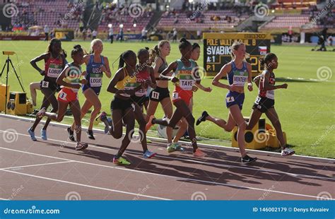 Athlets On The 800 Metres Semi Final At The Iaaf World U20