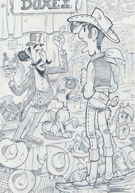 Jordan Julian Original Drawing Lucky Luke Dr Doxey Catawiki