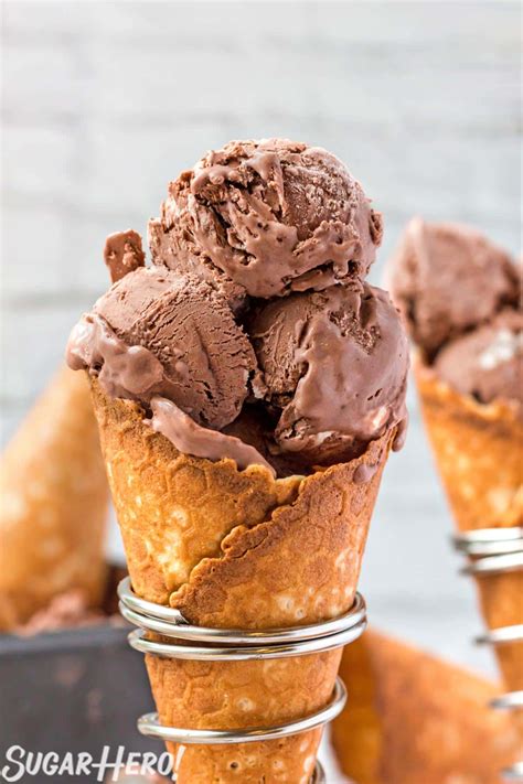 No Churn Chocolate Ice Cream Sugarhero