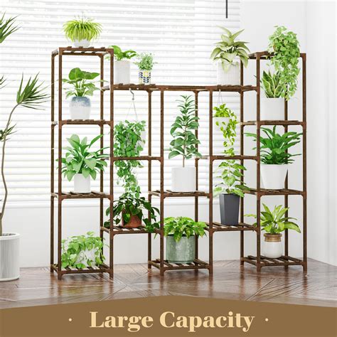 Snapklik Bamworld Large Hanging Plant Stand Indoor Tall Plant