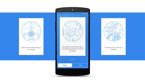 signeasy android app design  behance