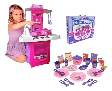 Kit Big Cozinha Infantil Completa meu Jantarzinho Panelinhas Frete grátis