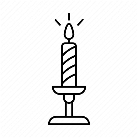 Fire Candle Flame Stand Illumination Icon Download On Iconfinder