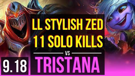 LL Stylish ZED Vs TRISTANA MID 2 3M Mastery Points 3 Early Solo