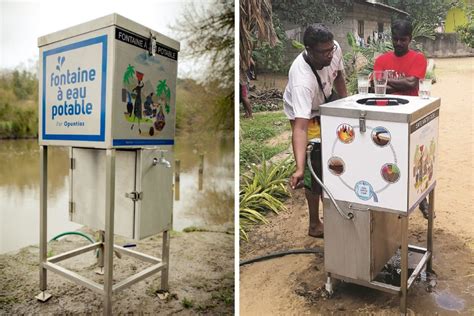 A Saffré Safe water cube reçoit un prix national pour sa fontaine