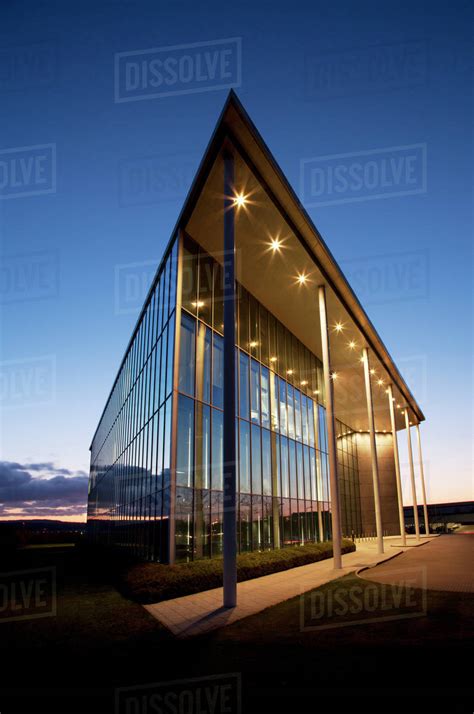 Modern Building And Sunset Sky Stock Photo Dissolve