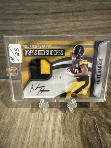 Najee Harris Panini Rookies Stars Autograph Jersey Card Steelers