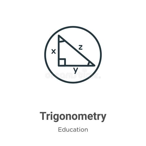 Trigonometría Y Ejemplo De La Geometría Ilustración Del Vector