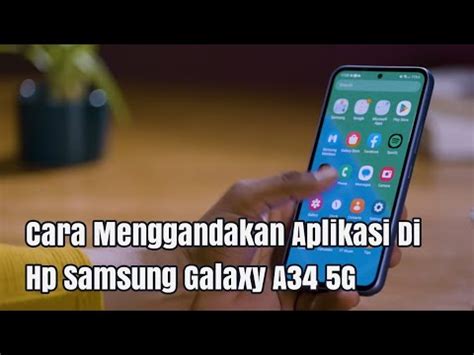 Cara Menggandakan Aplikasi Di Hp Samsung Galaxy A G Youtube