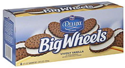 Kroger Vividly Vanilla Ice Cream Sandwiches - 6 ea, Nutrition ...