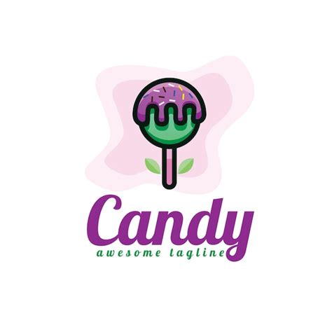 Premium Vector | Candy logo design