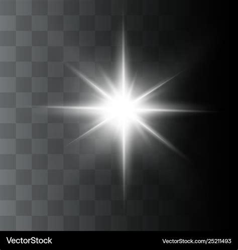 White glowing light Royalty Free Vector Image - VectorStock