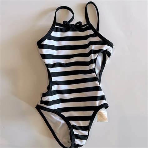 Kate Spade Swim Kate Spade T Striped Swimsuit Poshmark