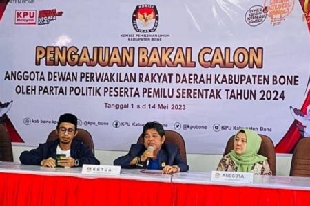 Dokumen Pendaftaran Bacaleg Nasdem Dan Pdip Dikembalikan Kpu Bone