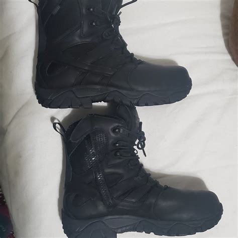 Black Merrell Moab Side Zip Boots Gem