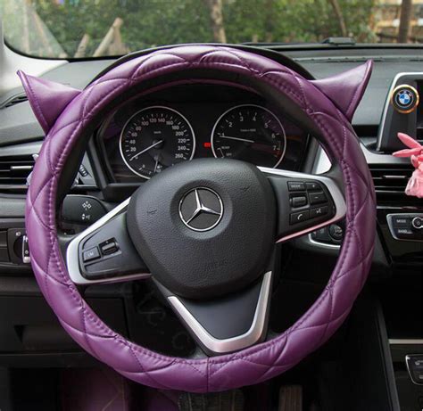 Buy Wholesale Cute Ears Universal Car Steering Wheel Covers Diamond