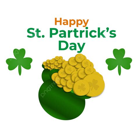 St Patrick Hat Vector Hd Png Images St Patricks Day With Hat And Leaf