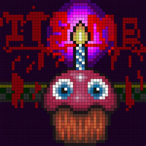 Fnaf Cupcake Kandi Pattern Pixel Art Pattern Minecraft Pixel Art