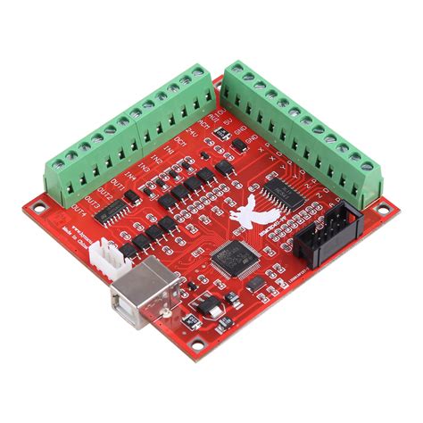 Buy Grjirac 4 Axis Cnc Breakout Board With Usb Cable Mach3 Interface Motion Controller Driver