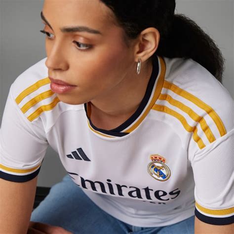 Adidas Real Madrid 23 24 Home Jersey White Free Delivery Adidas UK