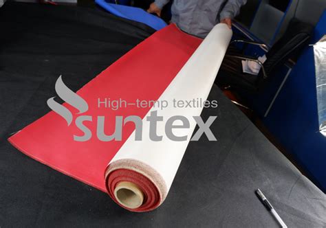 Fireproof Polyurethane PU Coated Fiberglass Fabric Fire Resistant