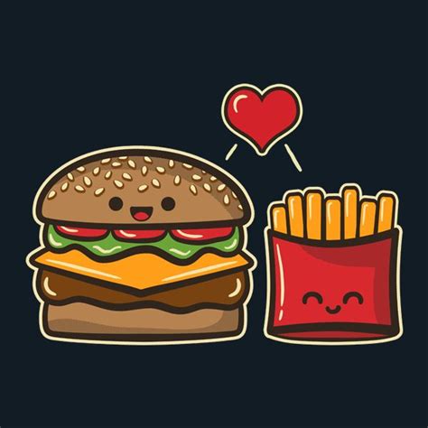 Burger And Fries T Shirt Burger And Fries Food Stickers Flower