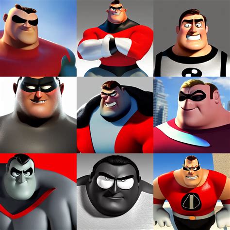 Mr Incredible From The Movie The Incredibles In Real Stable Diffusion