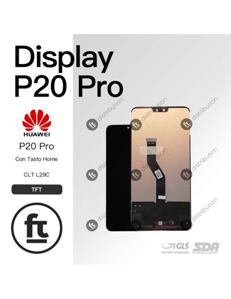 Huawei Display P Pro Clt L C Lcd Con Tasto Home No Frame Nero