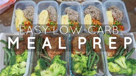 Simple And Wholesome Meal Prep Low Carb Meal Prep Baon Concepts Dietstory