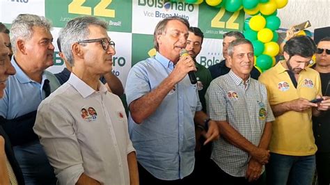 Bolsonaro Pl Discursa Ao Lado De Zema Novo Para Apoiadores E