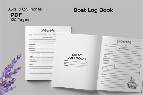 Boat Log Book (KDP Interior) Design Graphic by Boss Designer · Creative ...