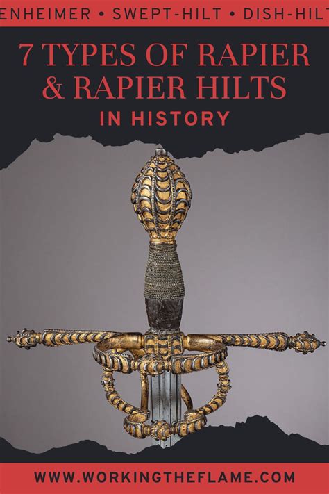 Guide to 7 types of rapier & rapier hilts in history, including the ...