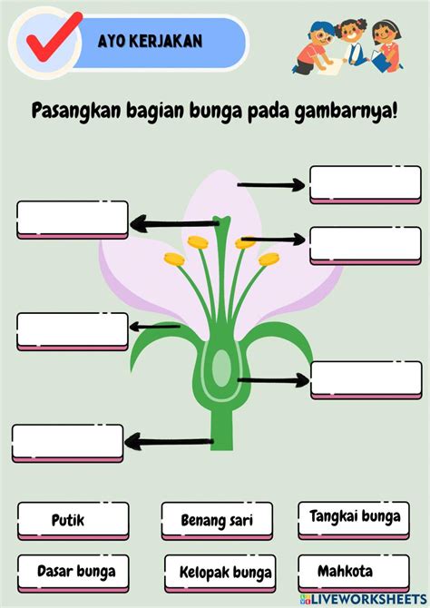 Bagian Tumbuhan Dan Fungsinya Interactive Worksheet For 4 Live Worksheets