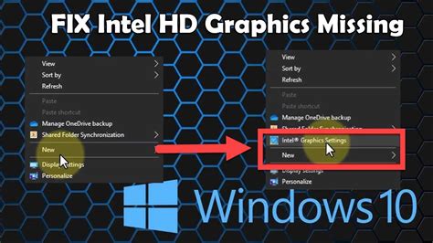 FIX Intel HD Graphics Control Panel Option Missing From Right Click