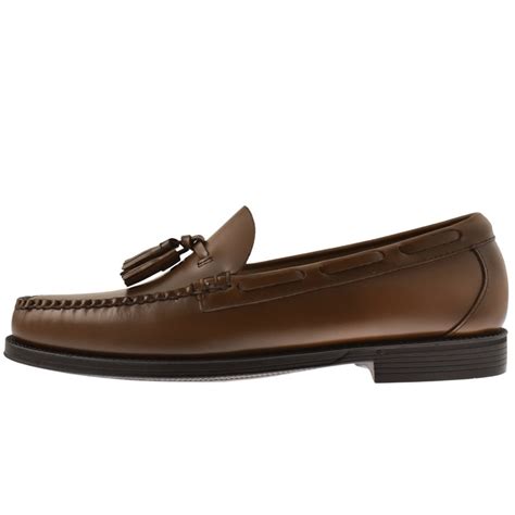 GH Bass Weejun Larkin Tassel Loafers Brown Mainline Menswear