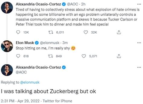 Aoc Responds To Elon Musk After He Joked She Was Hitting On Him