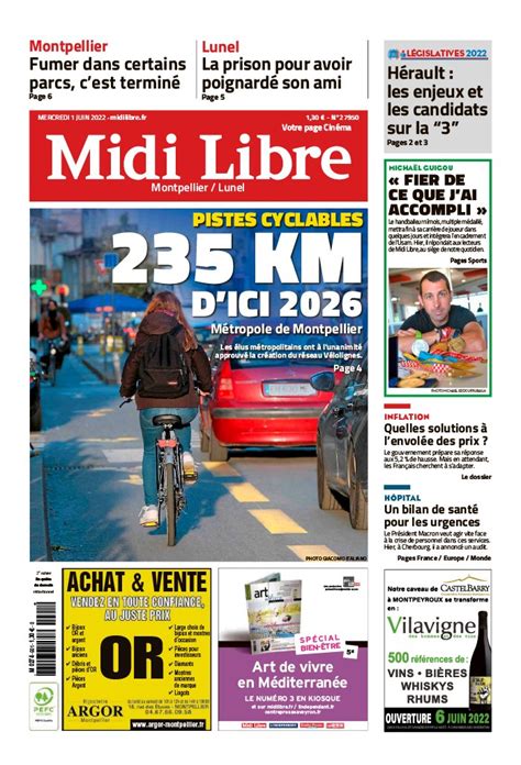 Midi Libre N Du Juin T L Charger Sur Ipad