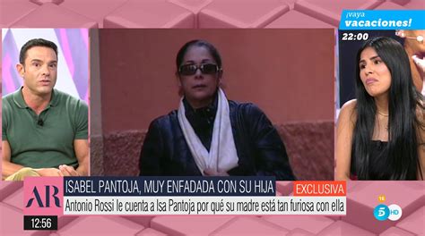 Antonio Rossi revela que Isabel Pantoja está muy enfadada con su hija y