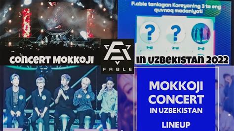 F Able Concert Mokkoji Korea In Uzbekistan Youtube