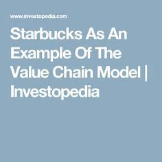 Analyzing Starbucks Value Chain Primary Activities Chain Starbucks