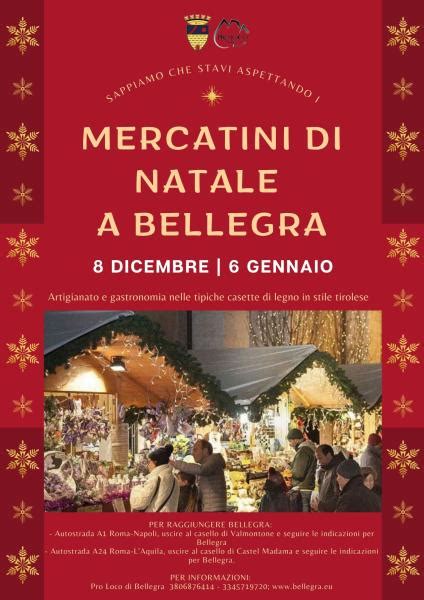 Mercatini Di Natale” Dall8 Dicembre 2022 Al 6 Gennaio 2023 A Bellegra