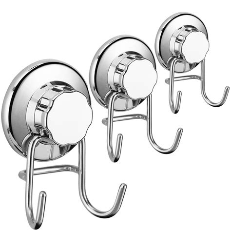 Sanno Waterproof Double Suction Hooks Stainless Steel For Towel Robe