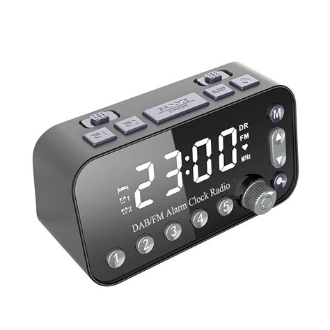 A1 Digital Desktop Alarm Clock Dual Usb Charging Port Dab Fm Broadcasting Radio Ebay