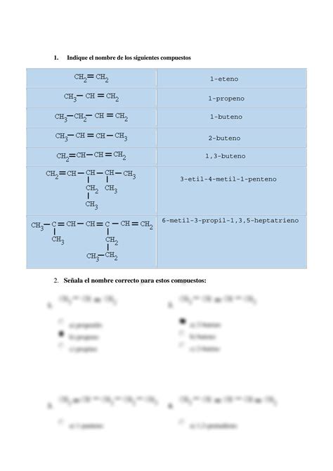 SOLUTION Taller De Alquenos Studypool