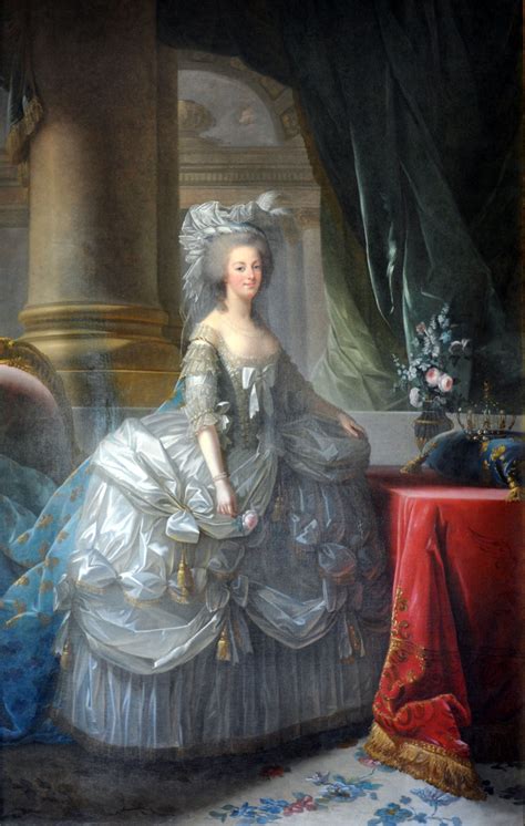 Marie Antoinette In Court Dress Elisabeth Louise Vigée Le Brun